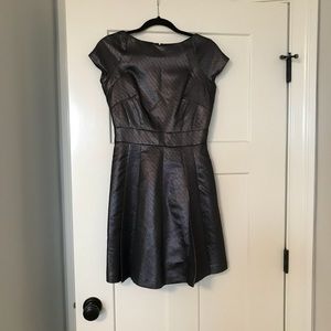 Reiss Mara Fit and Flare dress in Graphite